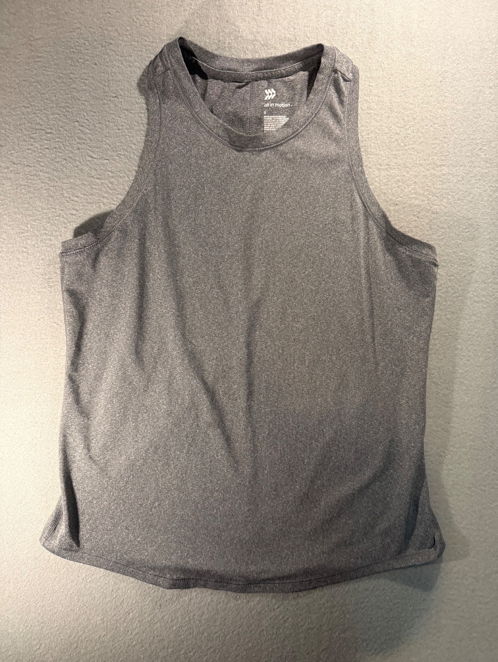 All in Motion Men's Gray Sleeveless Athletic Tank Top Size Small